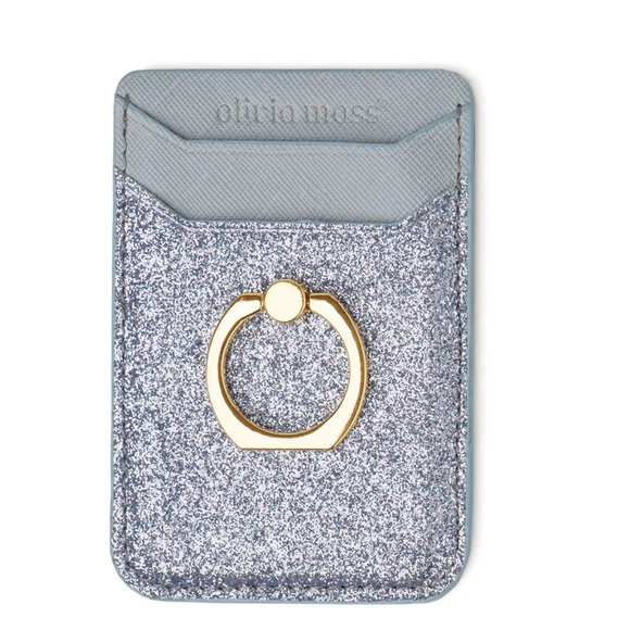 Olivia Moss Glitter Cling Cell Phone Stand and Credit Card holder - Picture 3 of 6